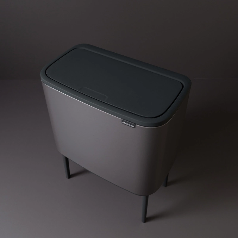 Brabantia - kosz na śmieci Bo Touch Bin 34L (23+11) platynowy