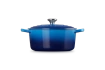 Le Creuset - brytfanna żeliwna emaliowana Signature okrągła 22 cm 3,3 l azure