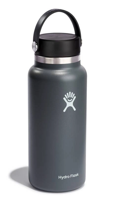 Hydro Flask - Butelka 946 ml Wide Mouth 2.0 Flex Cap ciemoszary Stone