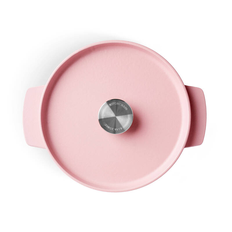 KitchenAid - garnek żeliwny 5,2L Dried Rose