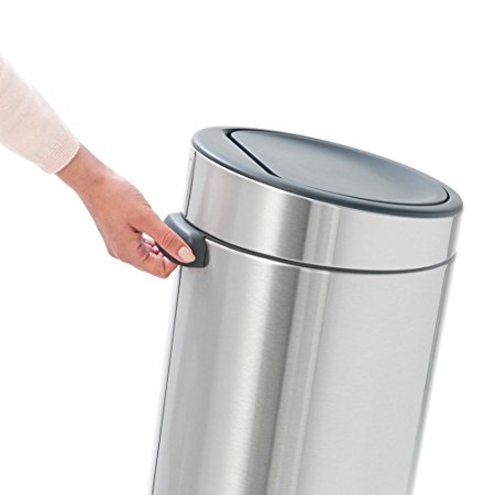 Brabantia - kosz na śmieci Touch Bin New 30l matowa stal