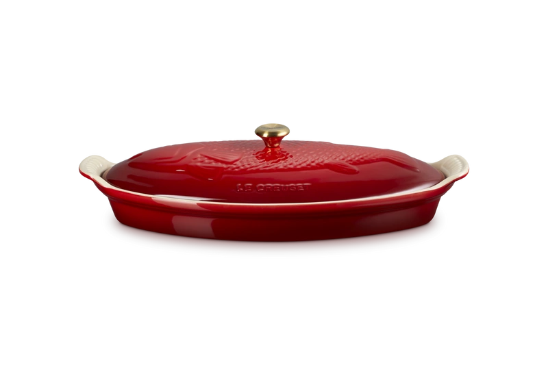 Le Creuset - naczynie do pieczenia ryb wiśniowy