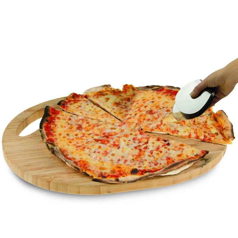 i Genietti - Nóż + szczypce do serwowania pizzy