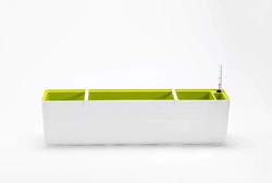 Urbalive - BERBERIS Donica samonawadniająca prostokątna 80 x 20 cm, biały