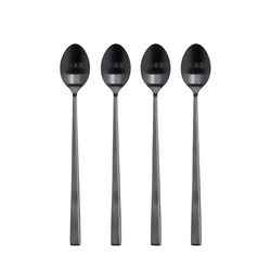 Bitz - Zestaw 4 sztuk łyżeczek do latte 20 cm Black
