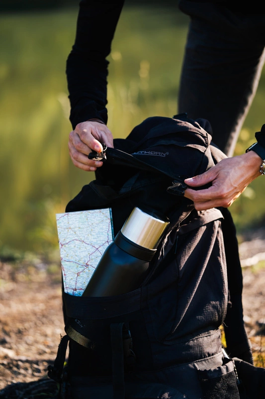 Vialli Design - Termos turystyczny 1L FUORI grafitowy