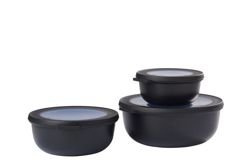 Mepal - Zestaw 3 misek Cirqula 350 750 1250 Nordic Black
