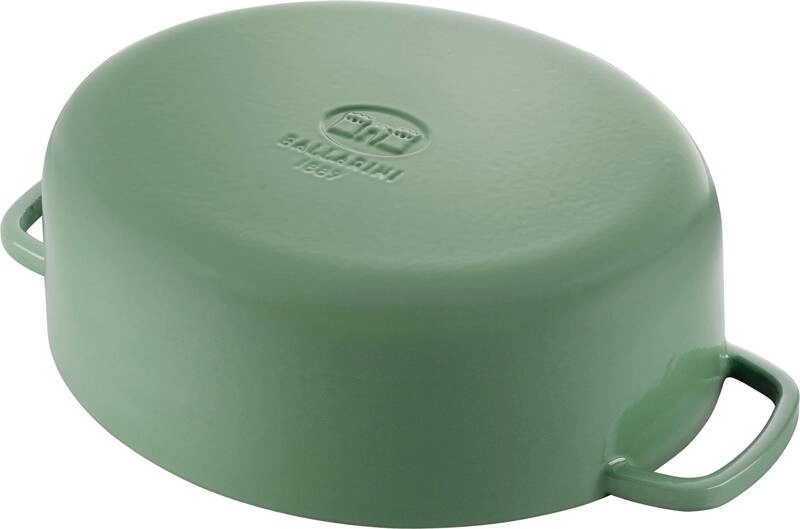Ballarini - garnek żeliwny owalny 6.5 ltr, zielony Bellamonte