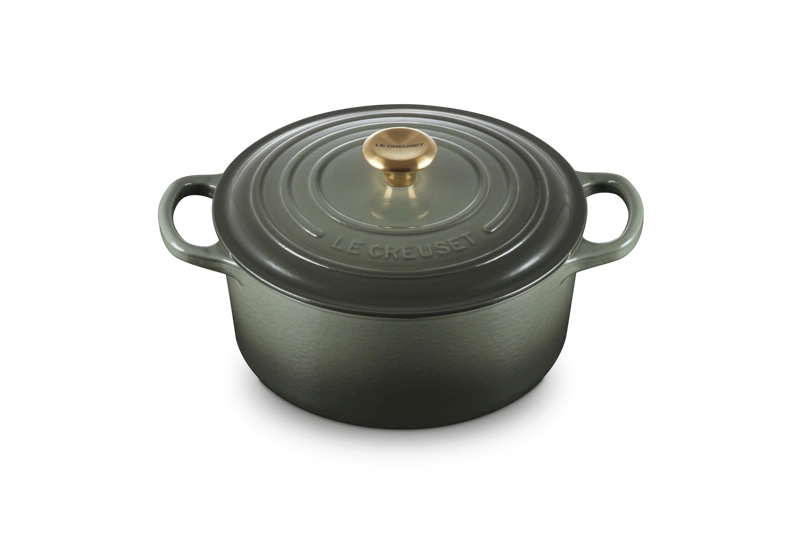 Le Creuset brytfanna żeliwna emaliowana Signature okrągła 22 cm 3,3l thyme