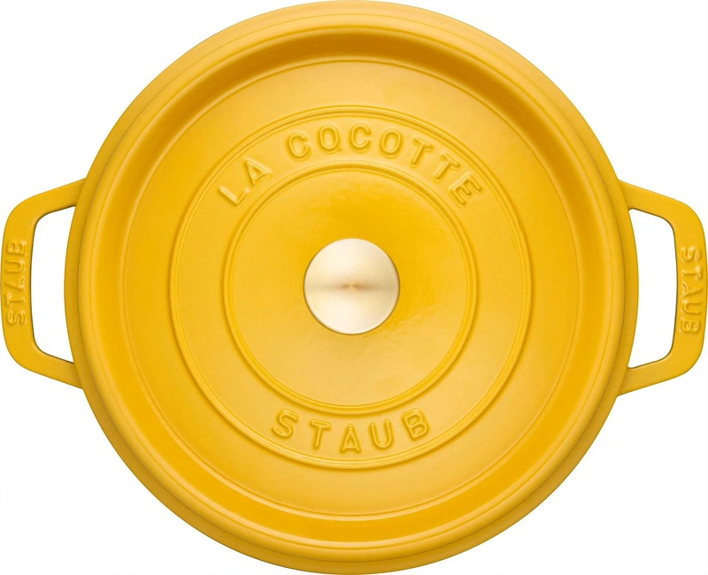 Staub - LA COCOTTE Garnek żeliwny okrągły 6.7 ltr cytrynowy