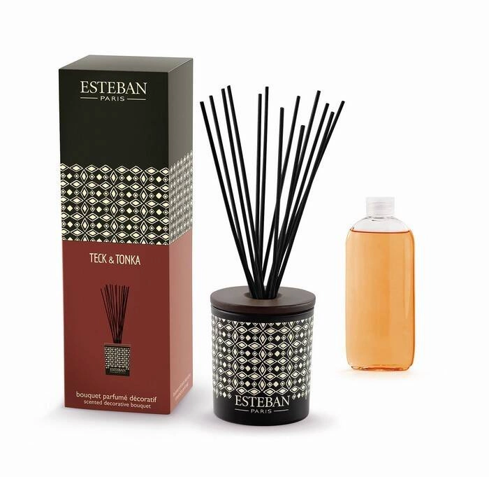 Esteban - Dyfuzor zapach. dekor. 100ml Teck and Tonka
