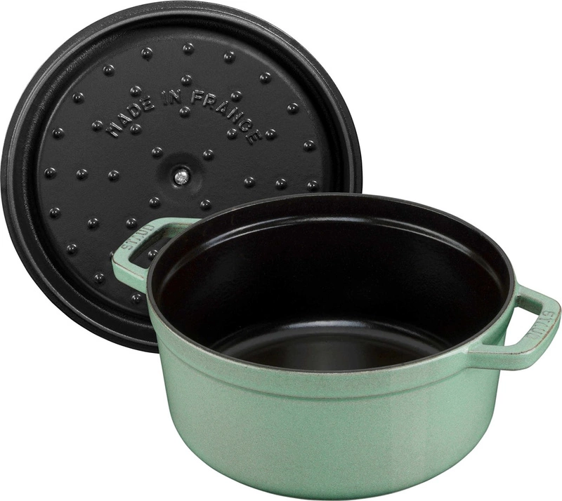 Staub - garnek żeliwny okrągły 6.7 ltr miętowy La Cocotte