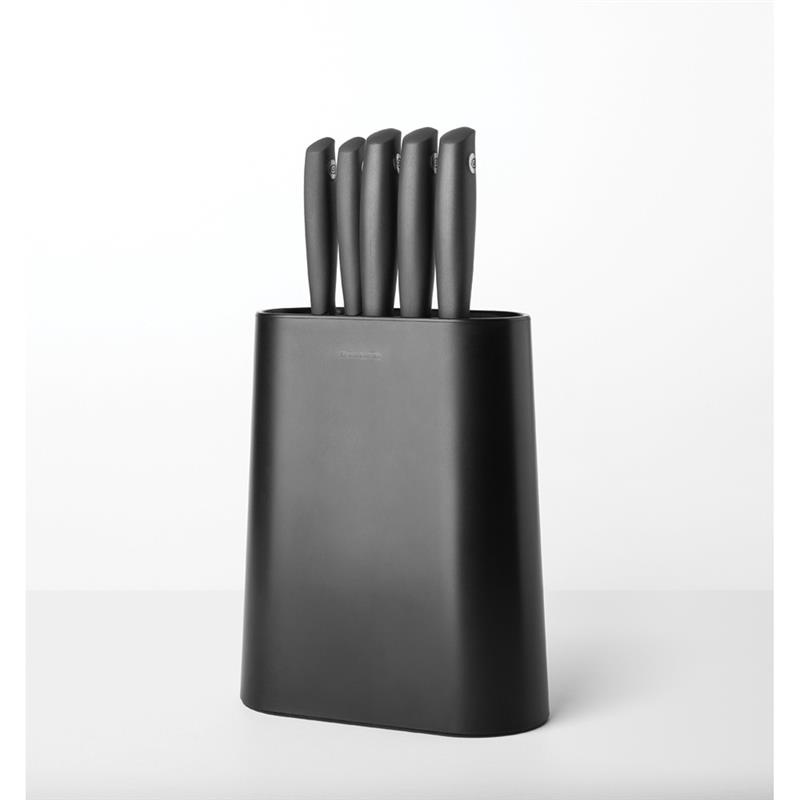 Brabantia - Zestaw 5 noży w bloku Tasty+ Ciemno Szary