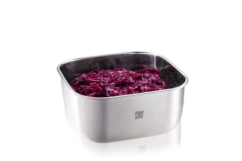 GEFU - pojemnik stalowy kwadratowy 900 ml PROVIDO