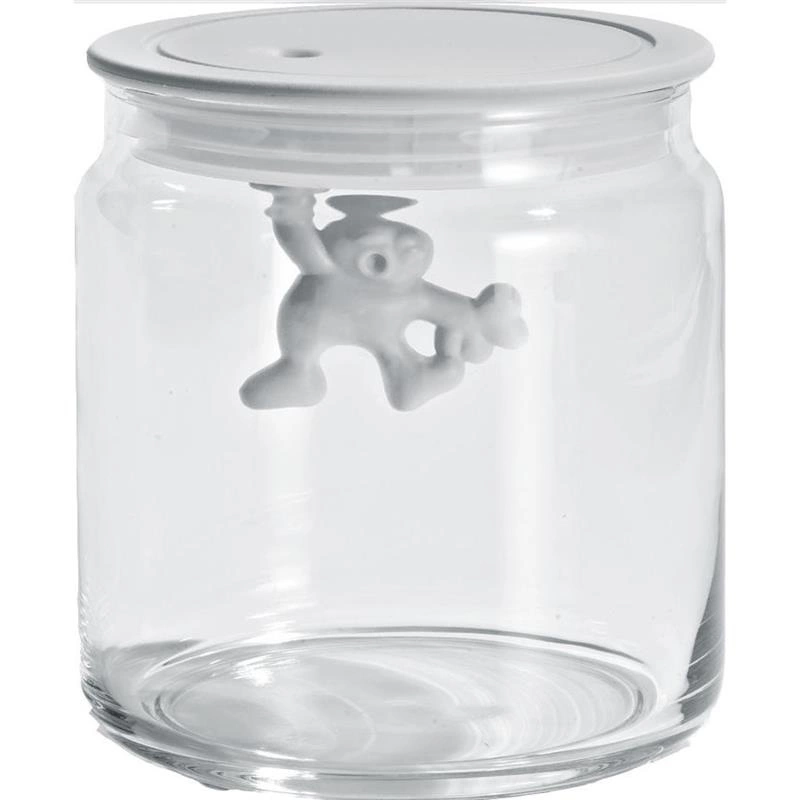 A di Alessi - pojemnik kuchenny, biała pokrywka; 0,7 l GIANNI