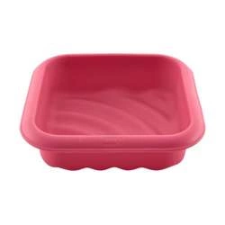Lurch - forma kwadratowa, silikon, 17 x 17 cm, różowa FlexiForm