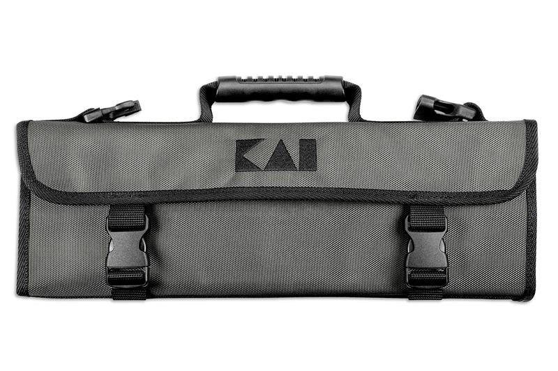 KAI - Zestaw 5 noży wersja europejska Wasabi Black + torba