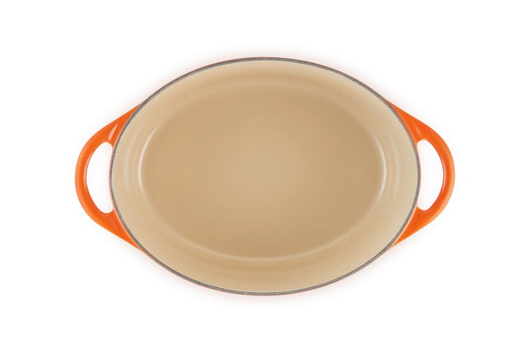 Le Creuset - brytfanna żeliwna Doufeu owalna 32 cm 7,2 l płomienna