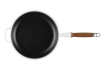 Le Creuset - patelnia żeliwna z drewnianym uchwytem 26 cm biała