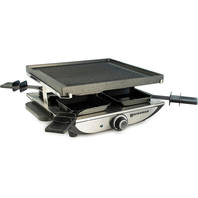 SWISSMAR - SWISSMAR Raclette GENEVA dla 4 osób, srebrne