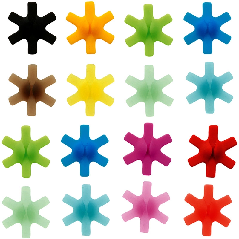 Mastrad - ZNACZNIKI SILIKONOWE DO SZKLANEK (12 SZTUK)kolorowe