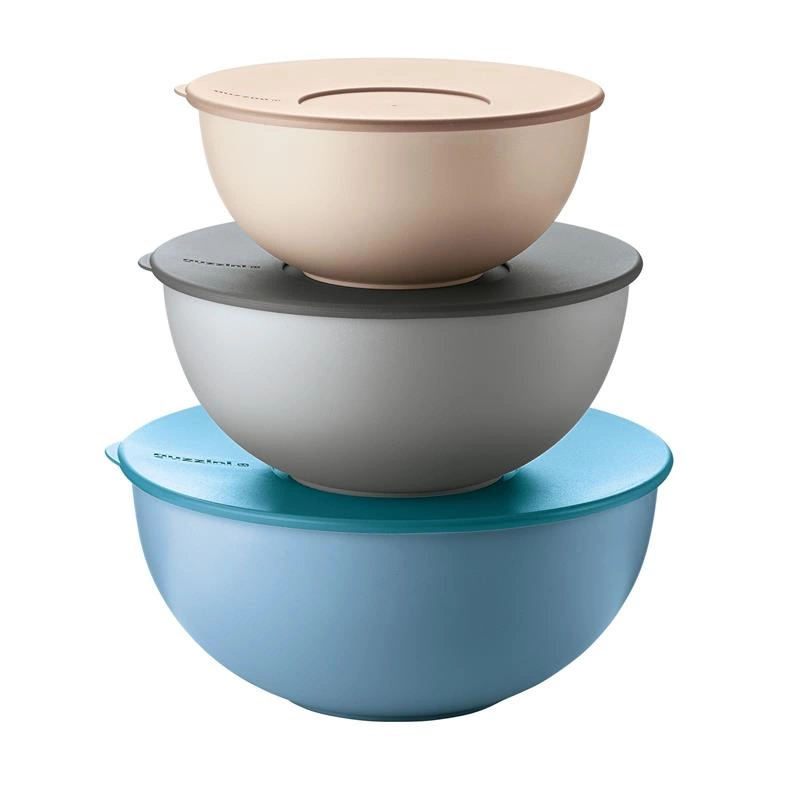 Guzzini - Komplet 3 pojemników kuchennych z pokrywką