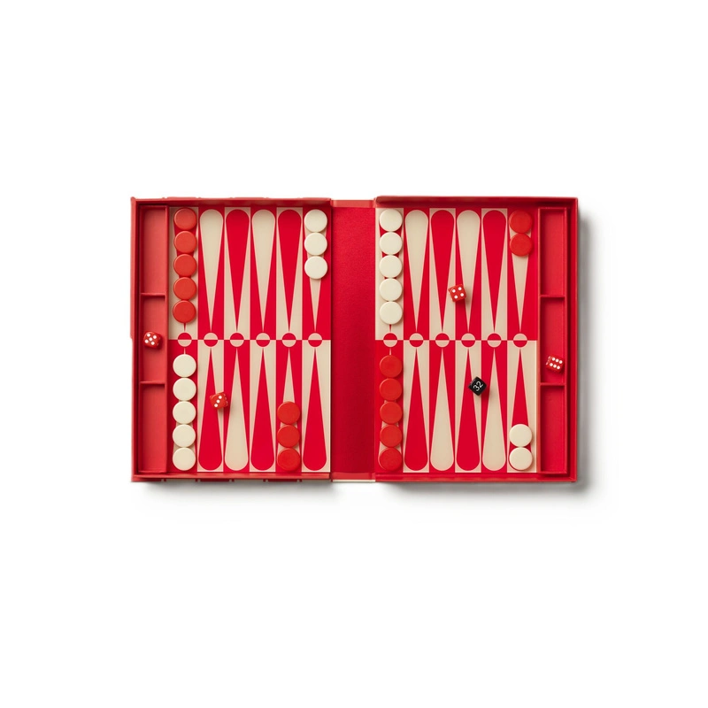 Printworks - Backgammon - czerwono/kremowe