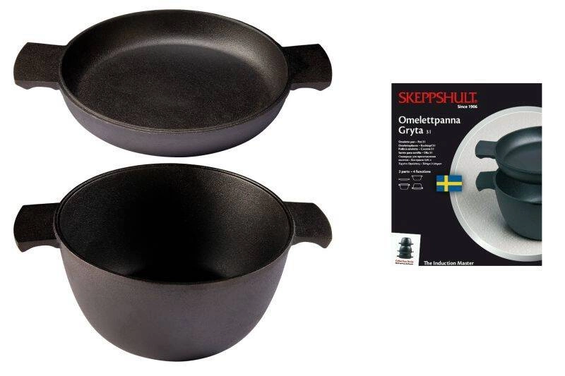 Skeppshult - Zestaw 2 naczyń MASTER garnek 3L + patelnia 23 cm