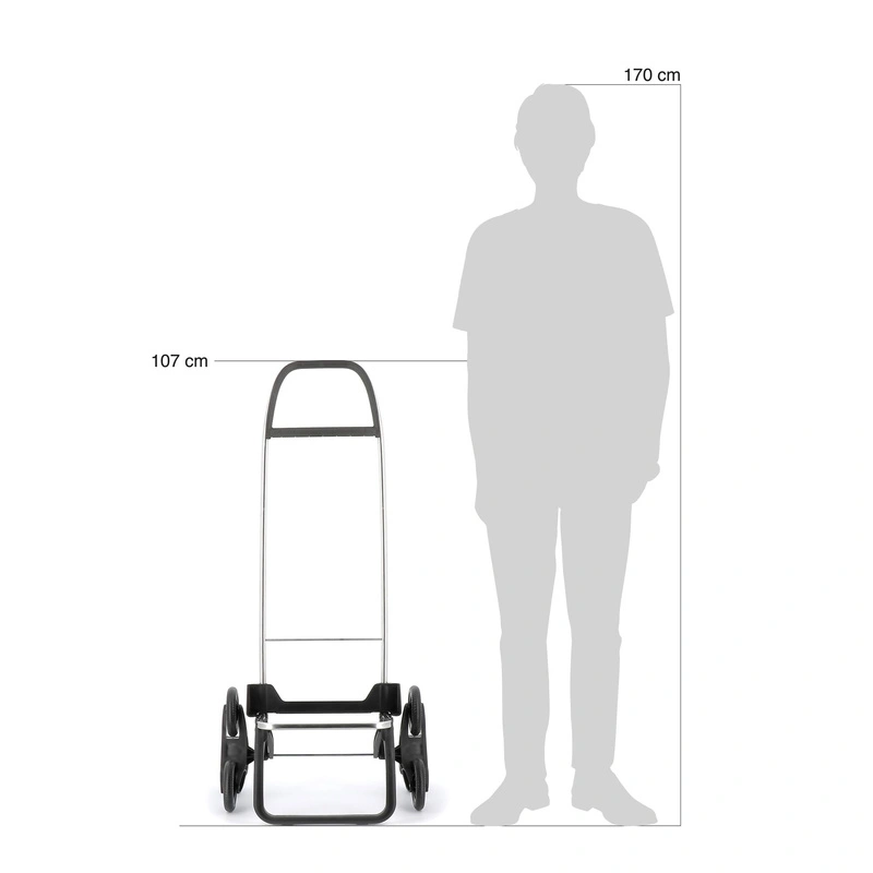 Rolser - Wózek na zakupy I-Max Tweed 6 czarny