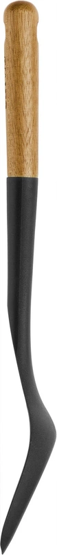 Staub - łopatka silikon czarny uchwyt drewno akacja 31 cm