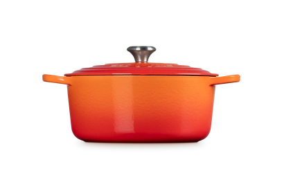 Le Creuset - garnek żeliwny emaliowany Signature 28 cm 6,7 l płomienny