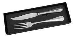 Tamahagane -  Zestaw nóż + widelec do steków