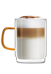 Vialli Design - Komplet 2 szklanek z podwójną ścianką Amber 350 ml