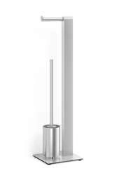 Zack - ATORE szczotka i uchwyt na papier toaletowy stal matowa