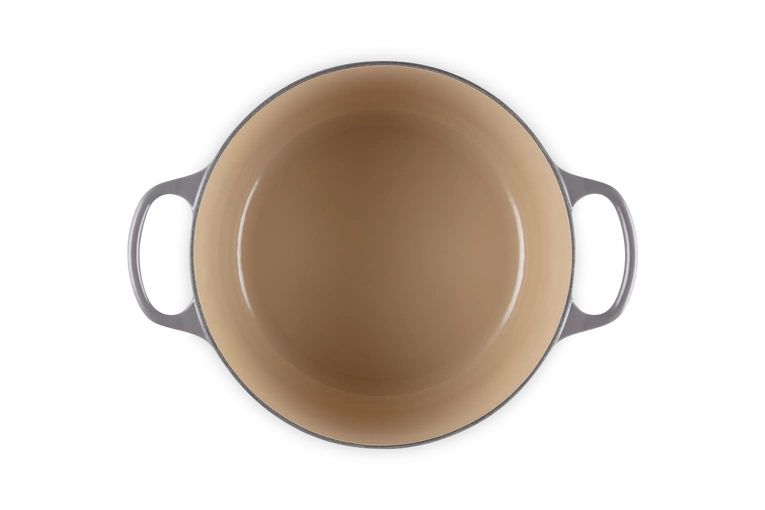 Le Creuset - garnek żeliwny emaliowany Signature okrągła 24 cm 5 l Flint