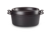 Le Creuset - brytfanna żeliwna Doufeu owalna 32 cm 7,2 l czarna