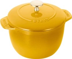 Staub - LA COCOTTE Mały garnek żeliwny wysoki 16 cm cytrynowy