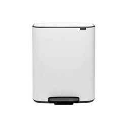 Brabantia - Kosz na śmieci pedałowy BO 60L biały