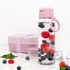 Amuse - Butelka na wodę 500 ml z uchwytem - różowa