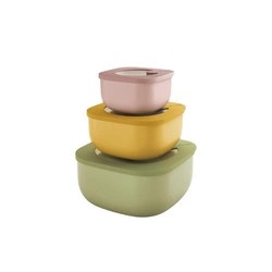 Guzzini - ZESTAW 3 PŁYTKICH POJEMNIKÓW „ECO STORE&MORE”