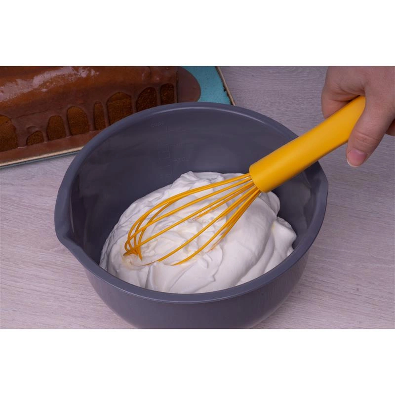 Lurch - wąska trzepaczka, silikon, 28 cm, żółta Smart Tools