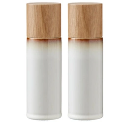 Bitz - Zestaw młynków do soli i pieprzu 17 cm Cream