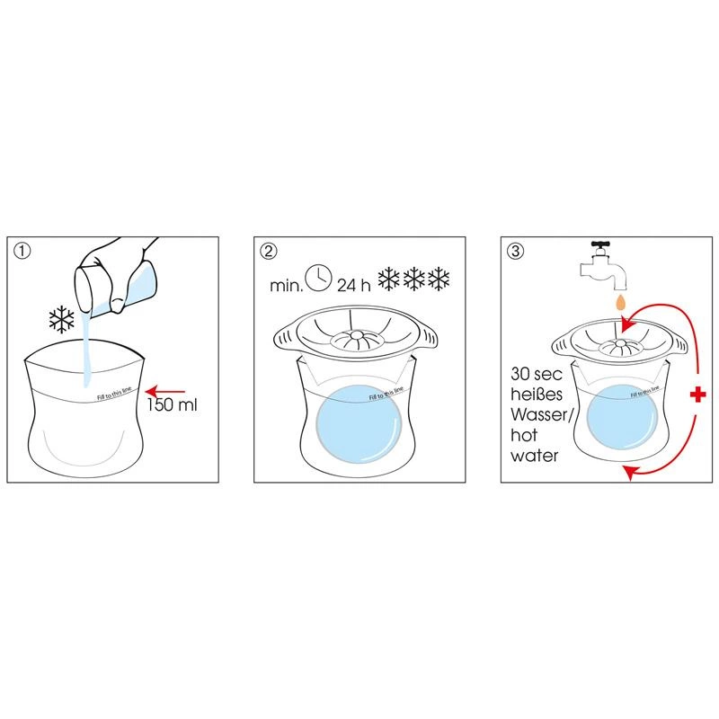 Cilio - formy do kulek lodu, 2 szt., śred. 6 cm Grande