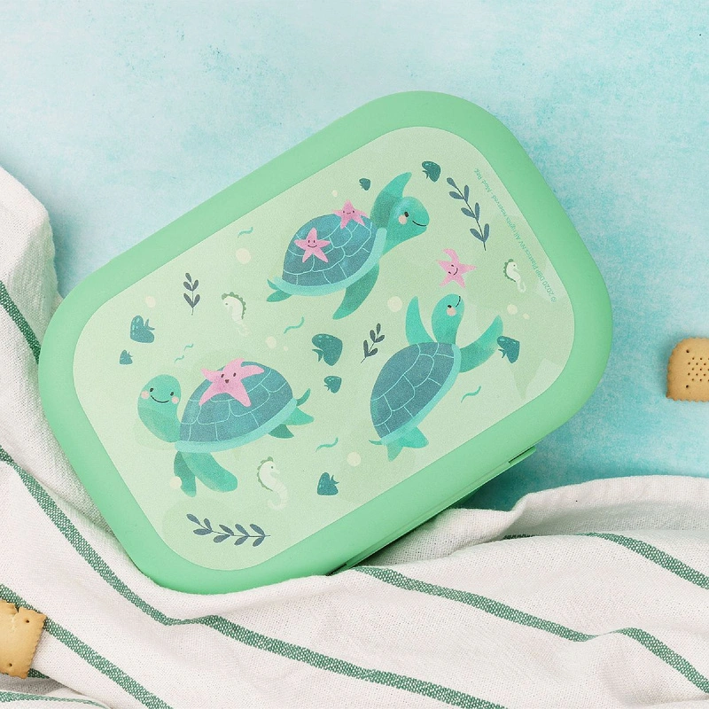Amuse - lunchbox do szkoły CLIP Żółwik