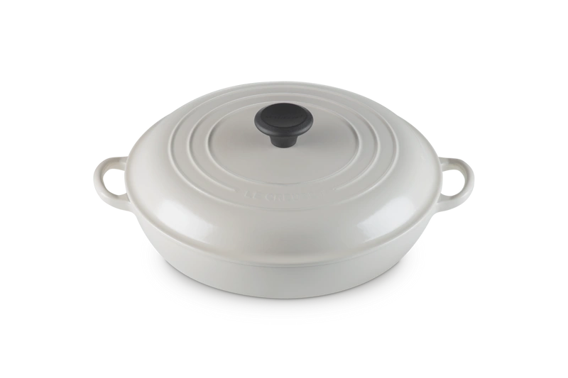 Le Creuset - garnek patelnia Gourmet Signature z fenolowym uchwytem 30 cm 3,5 l cream