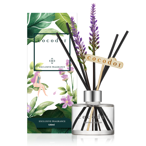 Cocodor - Dyfuzor zapachowy z patyczkami Lavender 120 ml Garden Lavender