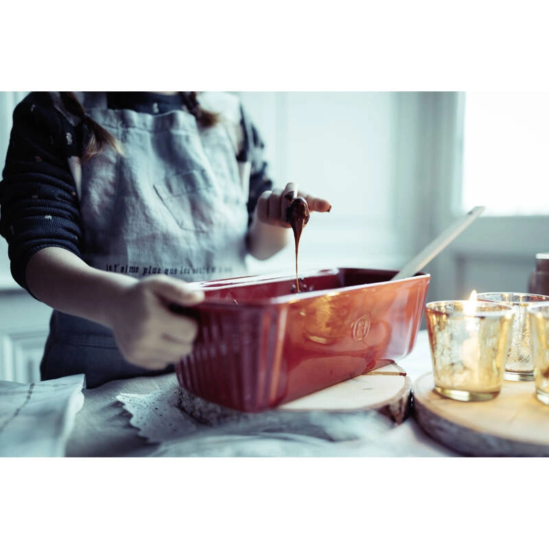 Emile Henry - Keksówka / Forma do pieczenia chleba - 31x13cm - czerwony