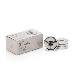 Max Benjamin - Zestaw zapachów do auta Italian Apothecary, uchwyt i 4 wkłady
