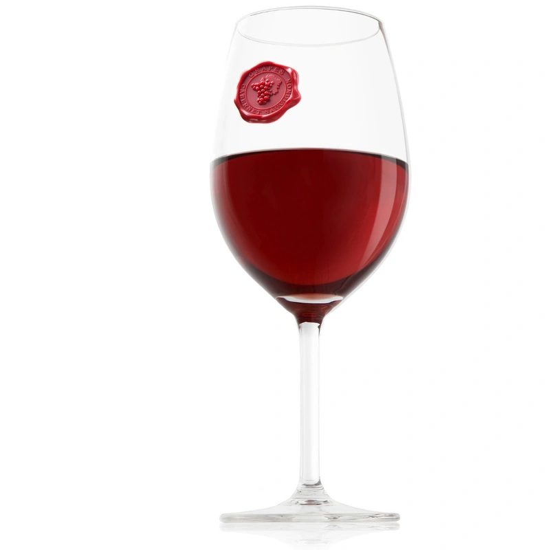 VACU VIN - Znaczki na szklanki i kieliszki Klasyczne Winogrona (8szt)multikolor