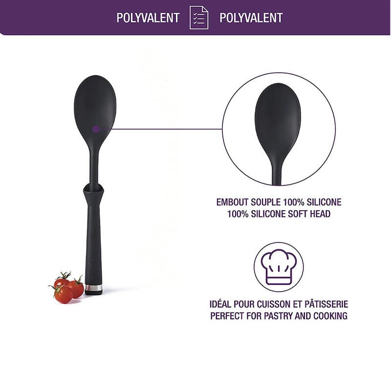 Mastrad - Łyżka silikonowa Express czarnaczarny